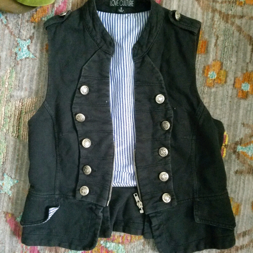 Love Culture Military Style Vest
